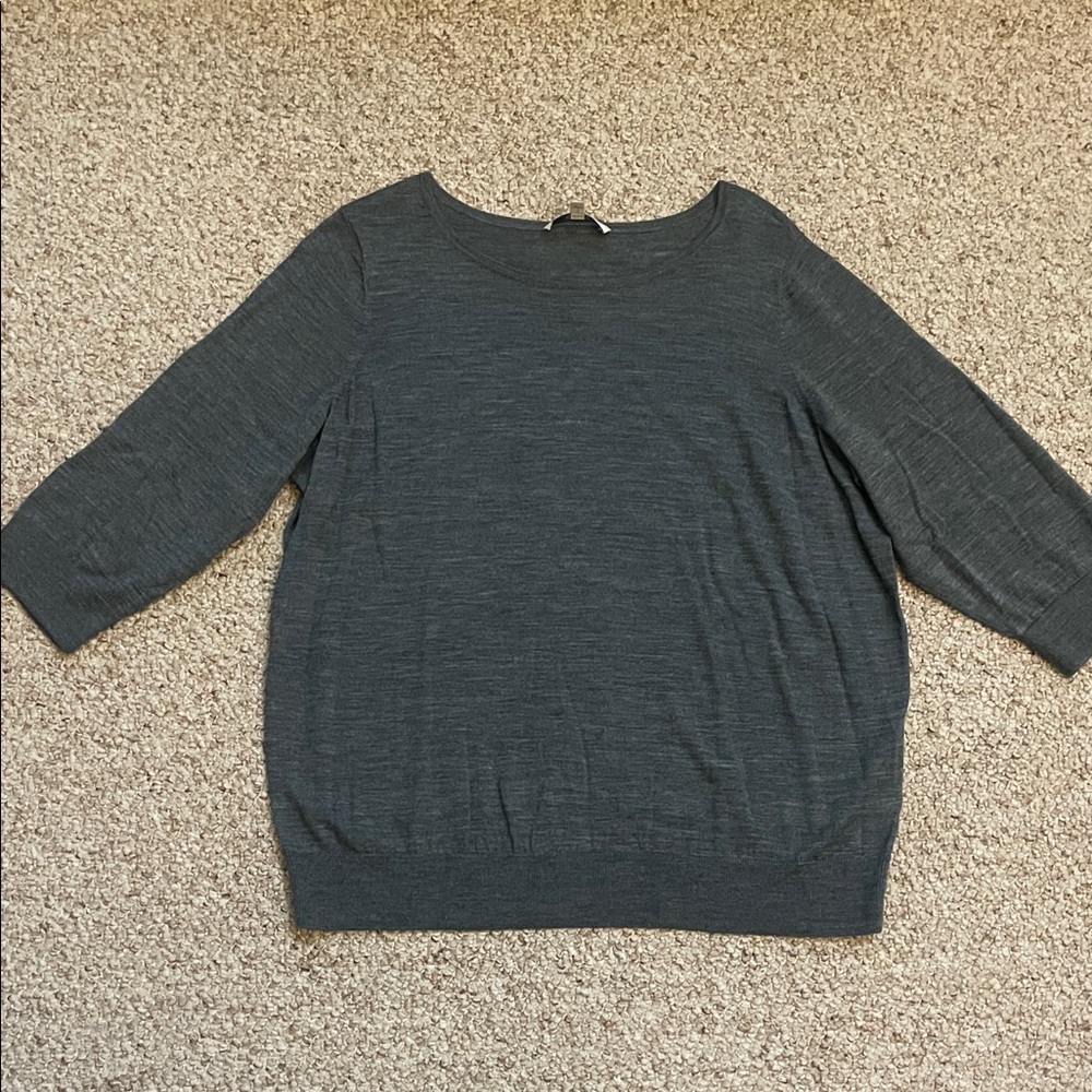 Sejour Charcoal Crew Neck Sweater